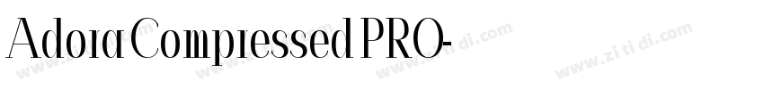 Adora Compressed PRO字体转换